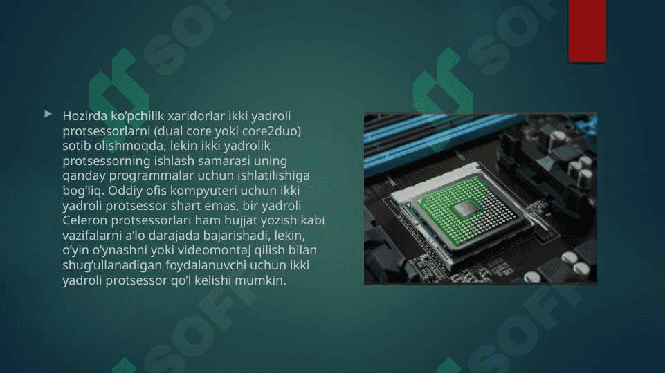 Protsessorlarning turlari va hususiyatlari 4