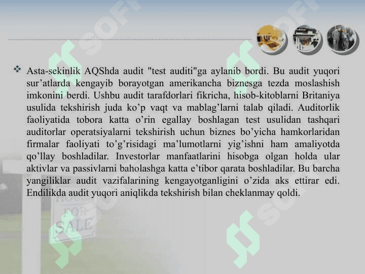 AQSH VA EVROPA DAVLATLARIDA AUDITORLIK FAOLIYATI 7