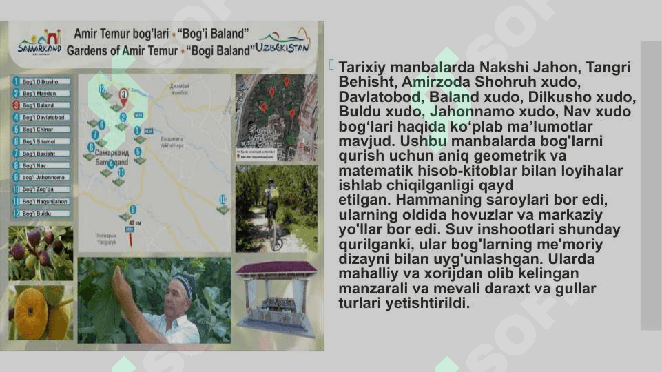 Samarqandda zamonaviy bog’larning qurilishi 3