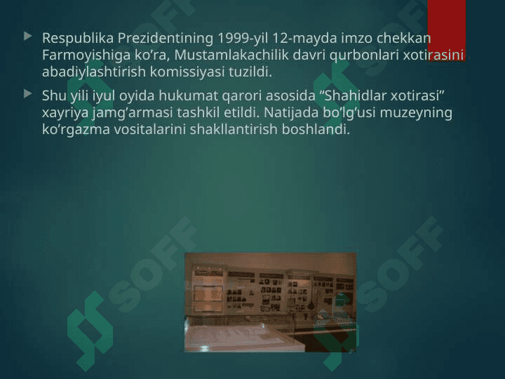 Qatag`on qurbonlari muzeyi materiallarini o`rganish 3