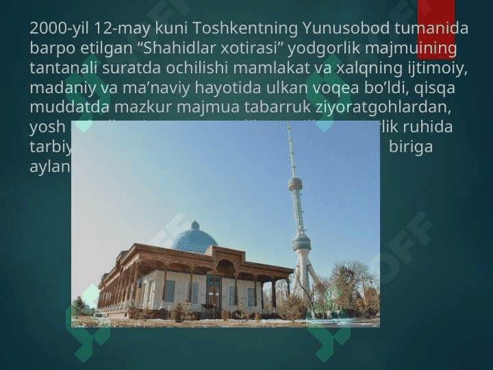 Qatag`on qurbonlari muzeyi materiallarini o`rganish 4