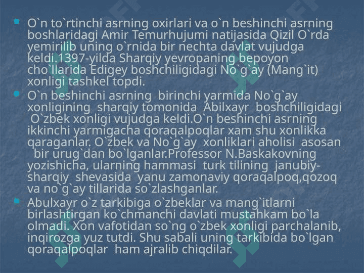 Qoraqalpoq xalqining etnografiyasi, etnogenezi va etnik tarixi 7