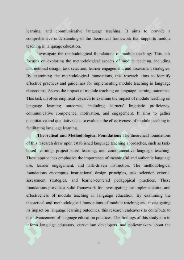 Module teaching 3