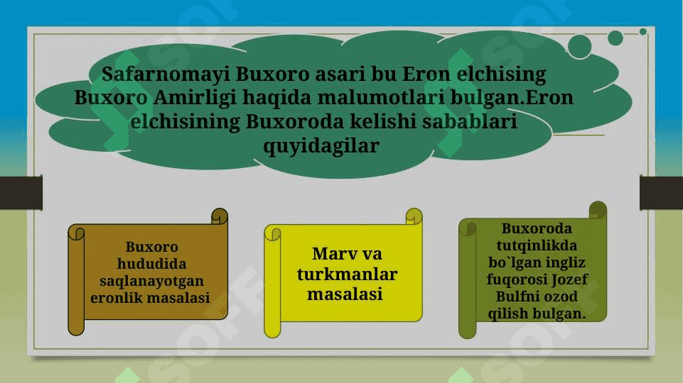 O’rta Osiyo va Eron diplomatik aloqalari tarixidan 3