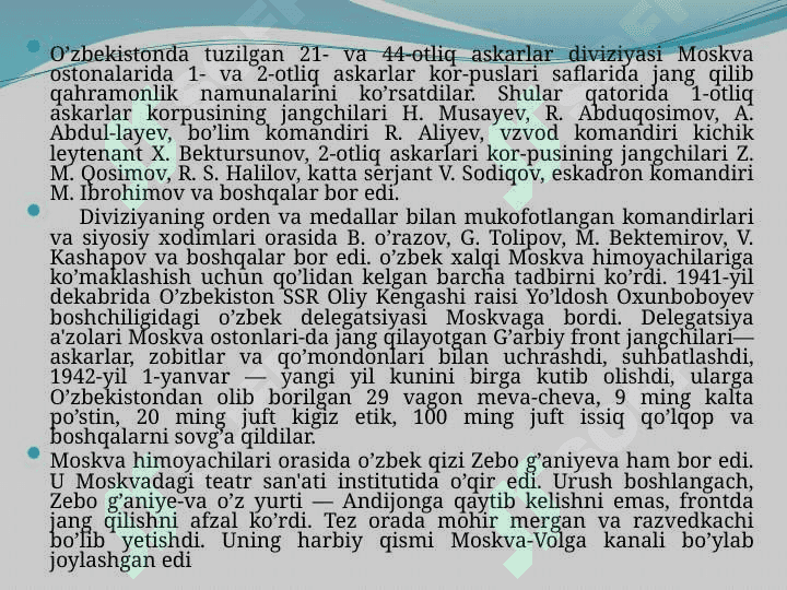 O’zbekistonlik jangchilarning fashizmni tor-mor etishdagi jasoratlari 4