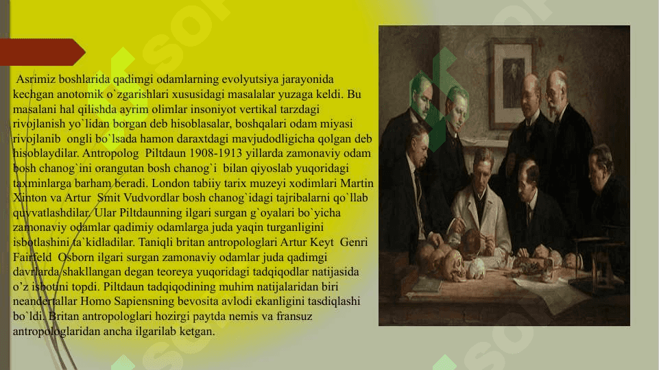 Odam evolutsiyasi borasidagi qarashlar 6