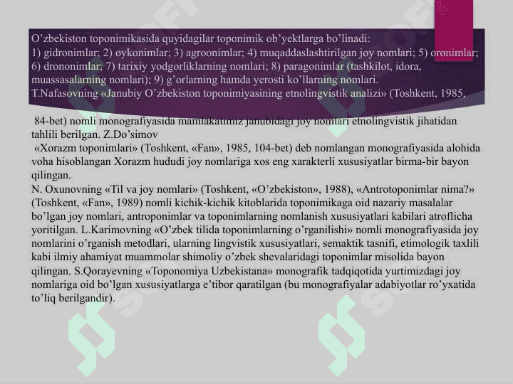 TOPONIMIK MANBALARNING 7