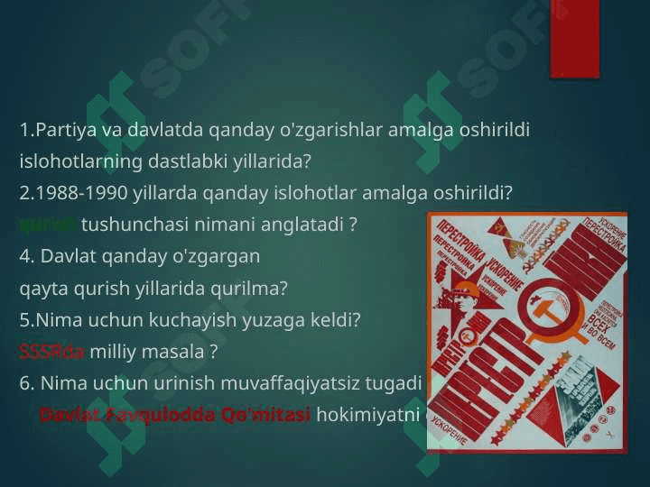 SSSRdagi qayta qurish (1985-1991 2