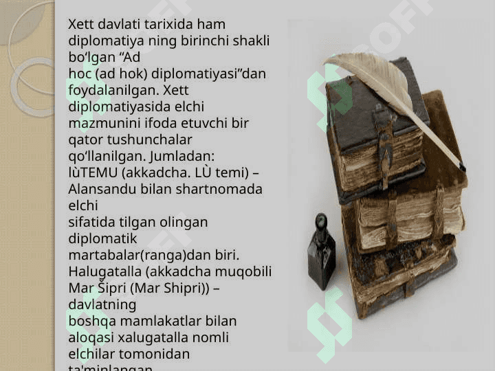 Xettlarda elchilar, choparlar va kotiblar 3