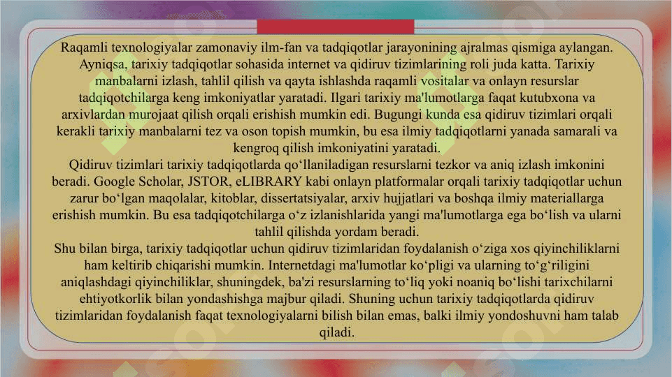 Tarixiy tadqiqotda qidiruv tizimlaridan foydalanish 3