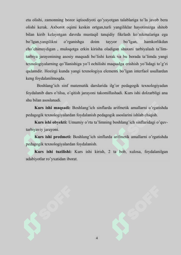 YUZ ICHIDA ARIFMETIK AMALLAR BAJARIASH METODLARIDAN FOYDALANISH 4