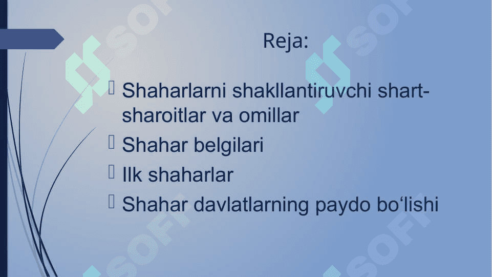 O'rta Osiyoning qadimgi va o'rta asrlar urbanizatsiyasi 2