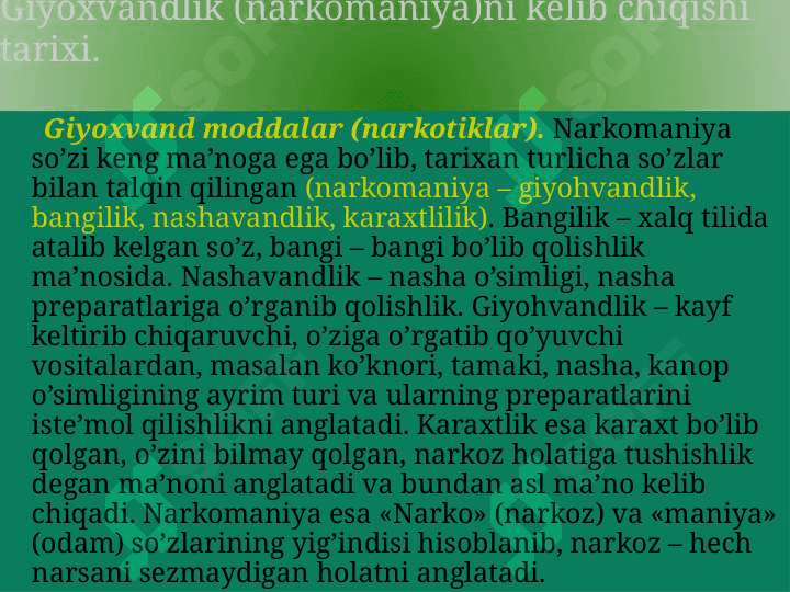 GIYOHVANDLIK VA UNING OQIBATLARI 4