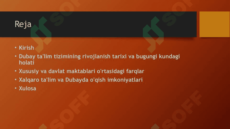 Dubay ta’lim tizimi 2