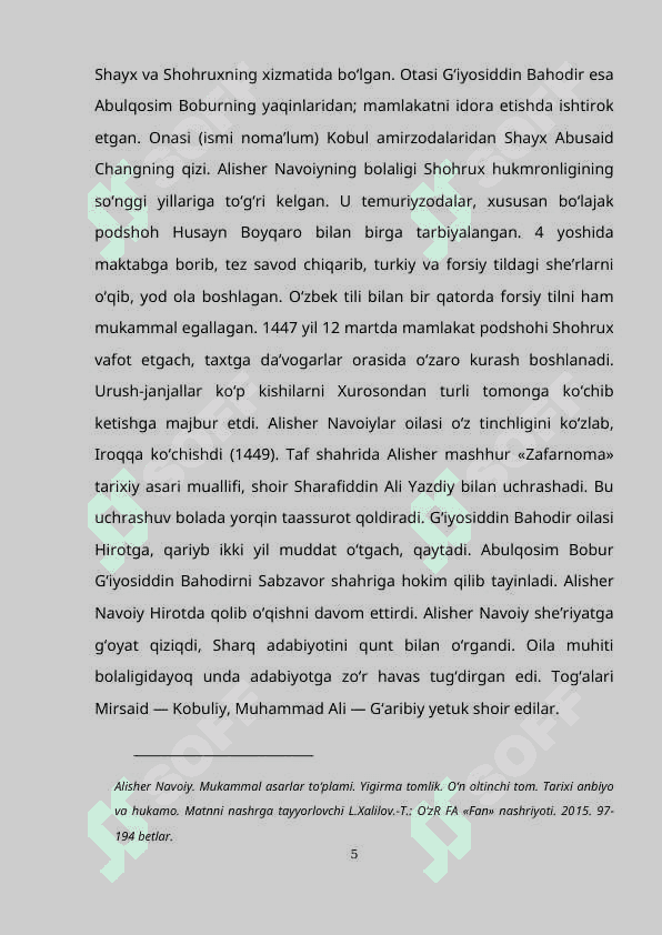 ALISHER NAVOIY ASARLARI TARIXIY MANBA SIFATIDA 5