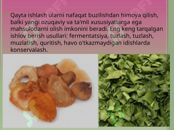 Qayta ishlangan mevalar 2