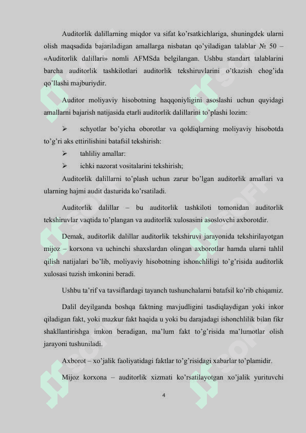 Auditorlik tekshiruvida tahliliy ammallarni qo‘llash 4