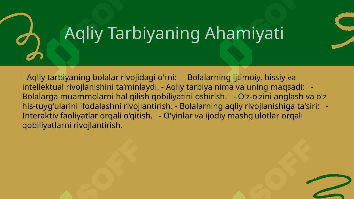 Ilk va maktabgacha yoshdagi bolalarga aqliy ta'lim berish mazmuni 3