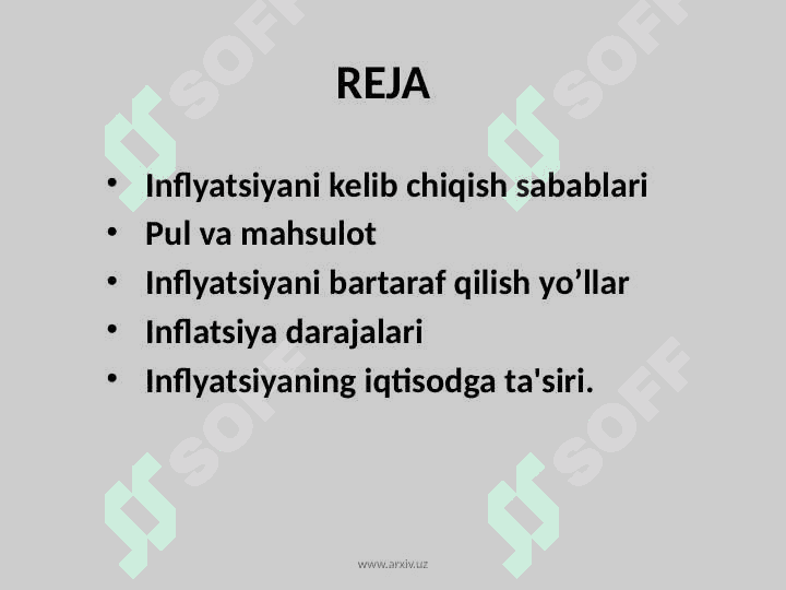 Iqtisodiyotdagi inflyatsiya va deflyatsiya bo‘shliqlari 2