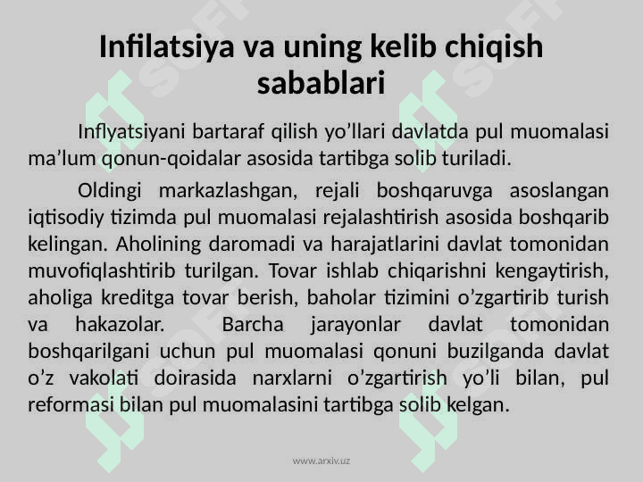 Iqtisodiyotdagi inflyatsiya va deflyatsiya bo‘shliqlari 3