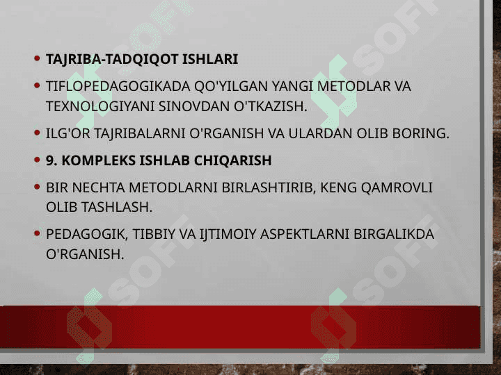 Tiflopedagogikaning tadqiqot metodlari 6