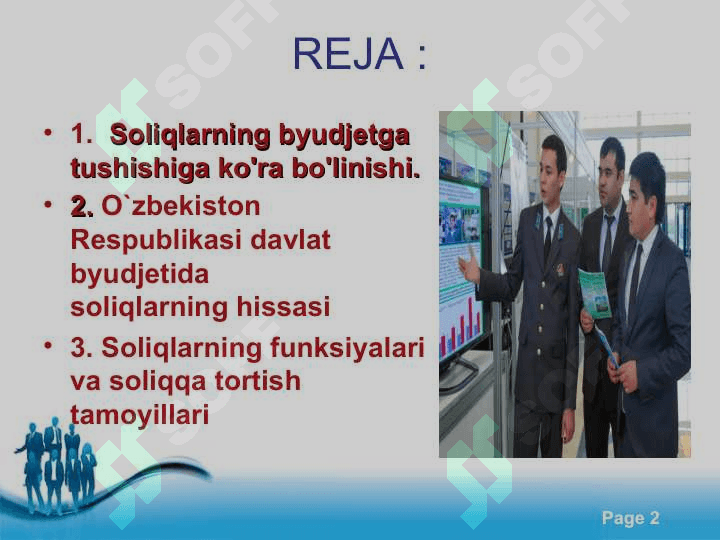 Davlat byudjeti daromadlarini shakllantirishda soliqlarning tutgan o'rni 2