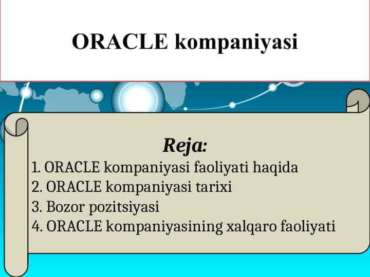 ORACLE kompaniyasi