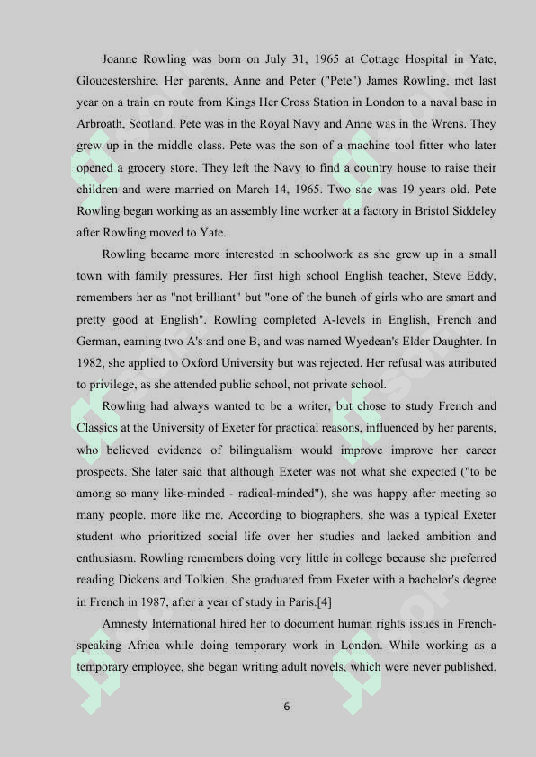 J.K. ROWLINGS AND “HARRY POTTER” 7