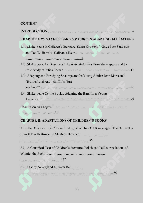 ADAPTATION OF TEXTS IN CHILDREN`S LITERATURE 2