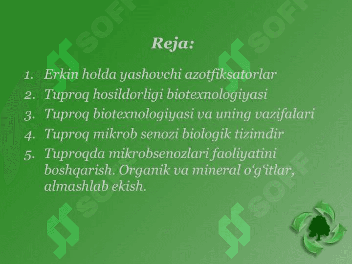 Tuproq - mineral elementlar manbai 2