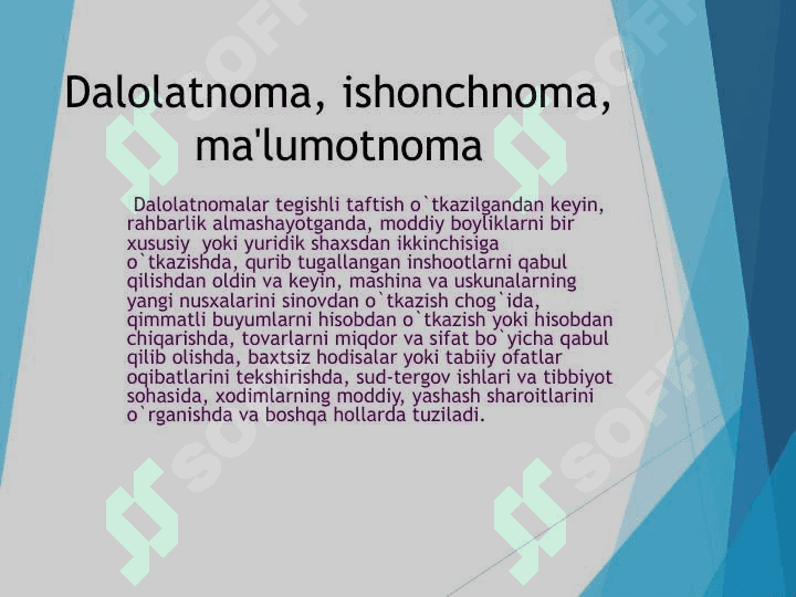 Sohaviy xizmat yozishmalari 4