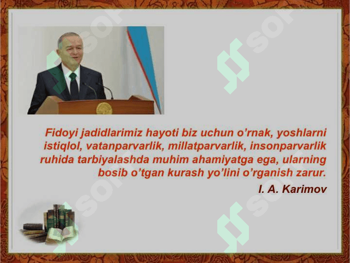 Jadidchilik harakatining mohiyati  va jadidchilar kurashi 2