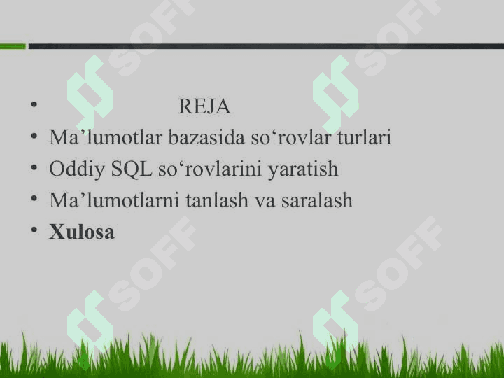 Ma’lumotlar manipulyatsiya qilishda oddiy so‘rovlar yaratish 2