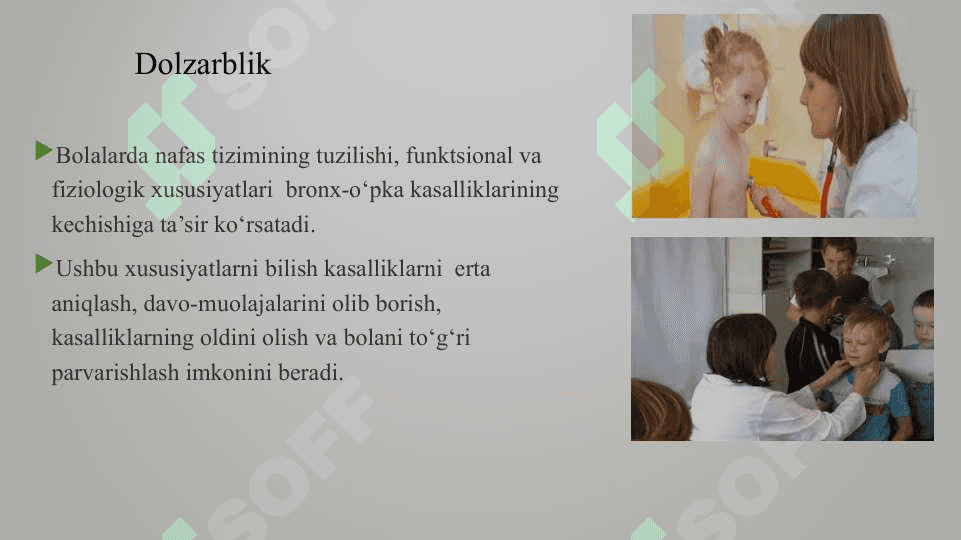 Bolalarda nafas tizimi kasalliklarining diagnostikasi. 2