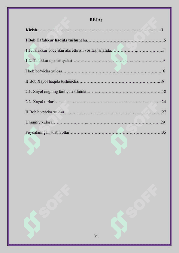 TAFAKKUR VA XAYOL kurs ishi 35.docx 2