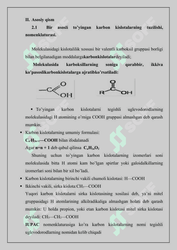 Alifatik bir asosli karbon kislotalarning gomologik qatori 7