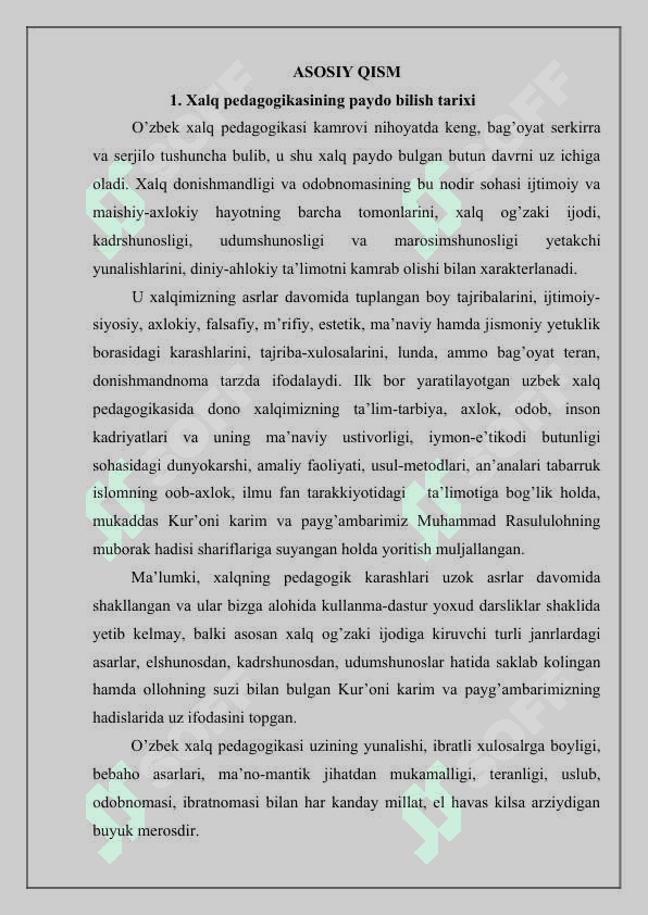 O’zbek xalq  pedagogikasining imkoniyatlari va istiqbollari 5
