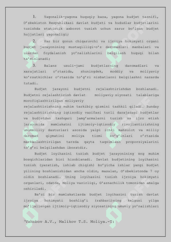 Budjet munosabatlarining qonuny huquqiy asoslar 6