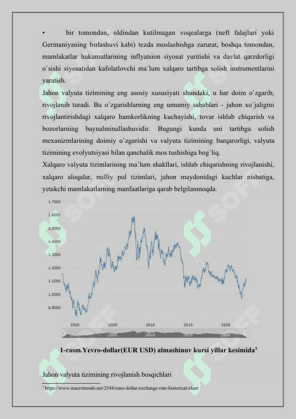 Yevropa valyuta tizimi rivojlanish istiqbollari 8