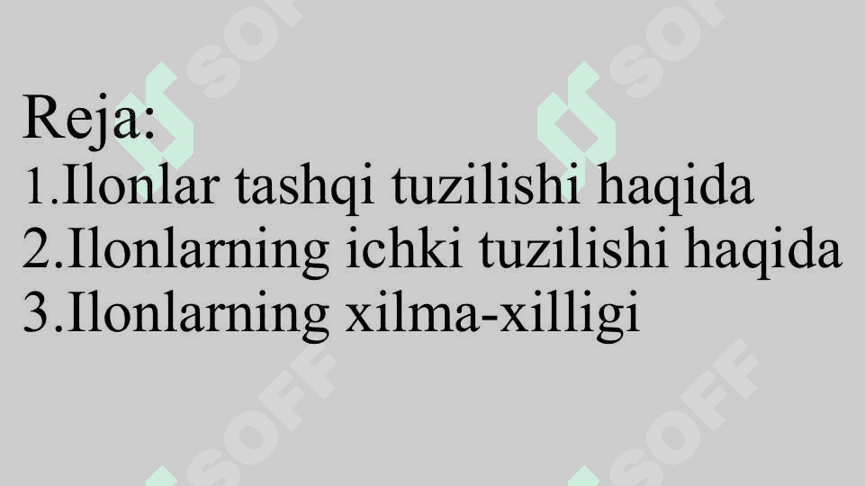 Ilonlarning tuzilishi,hayot kechirishi 2