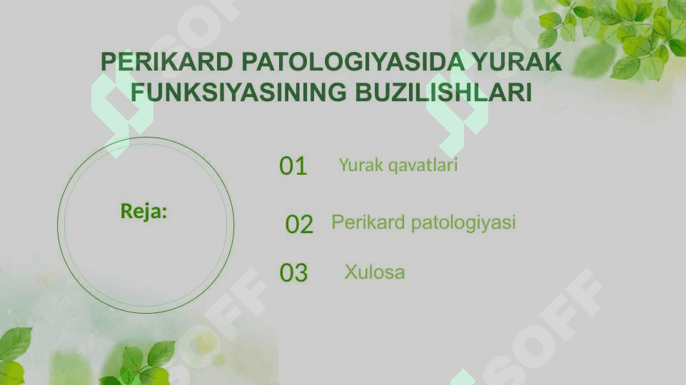 PERIKARD PATOLOGIYASIDA YURAK FUNKSIYASINING BUZILISHLARI 2