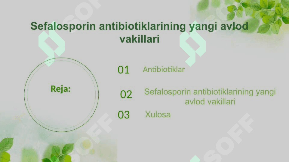 Sefalosporin antibiotiklarining yangi avlod vakillari 2