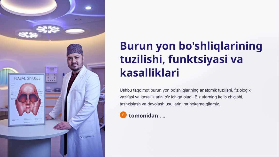 Burun yon bo'shliqlarining tuzilishi, funktsiyasi va kasalliklari