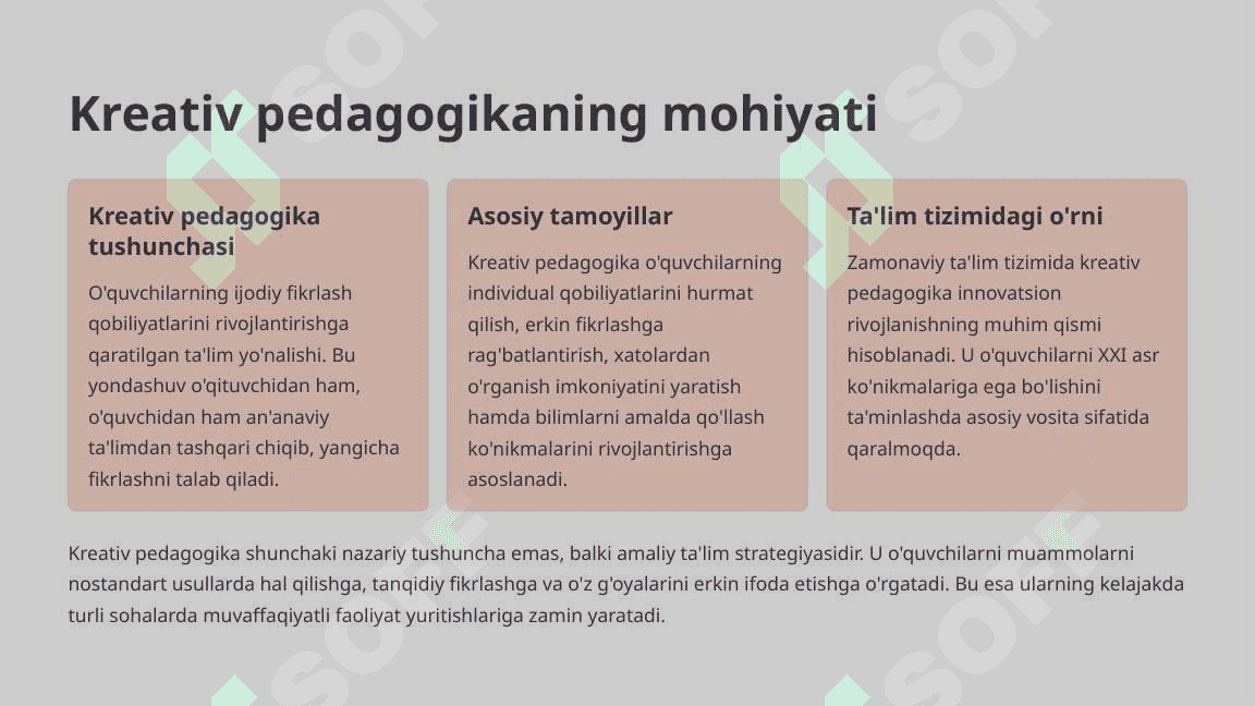 Kreativ pedagogikaning zamonaviy tendensiyalari 3