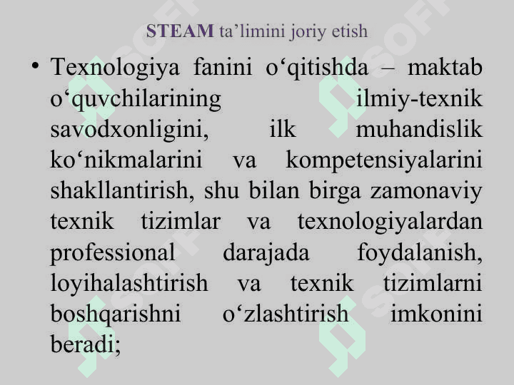 TEXNOLOGIYA DARSLARIDA STEAM TA’LIMI 4