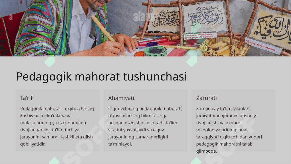 Pedagogik mahorat va o'qituvchi shaxsining kasbiy sifati 3