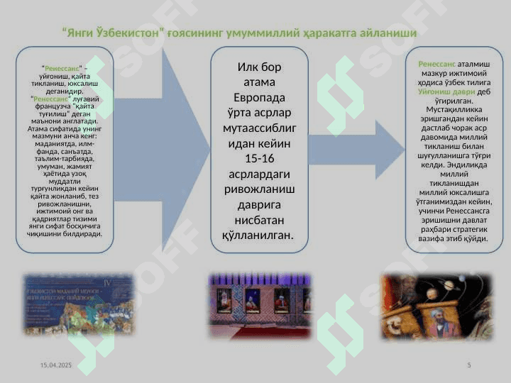 Озод ва эркин ҳаёт, адолатли жамият барпо этишнинг мураккаб тараққиёт йўли. 5