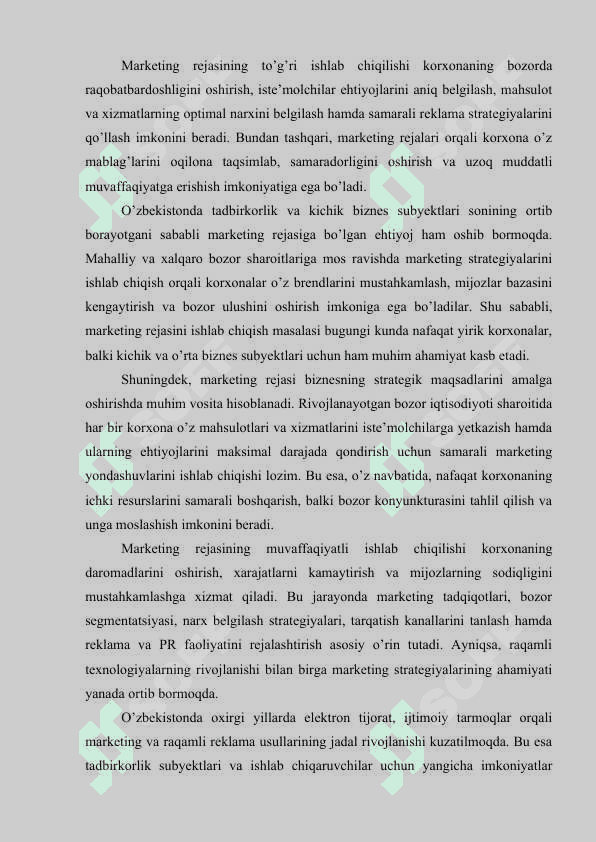 Marketing rejasi 3