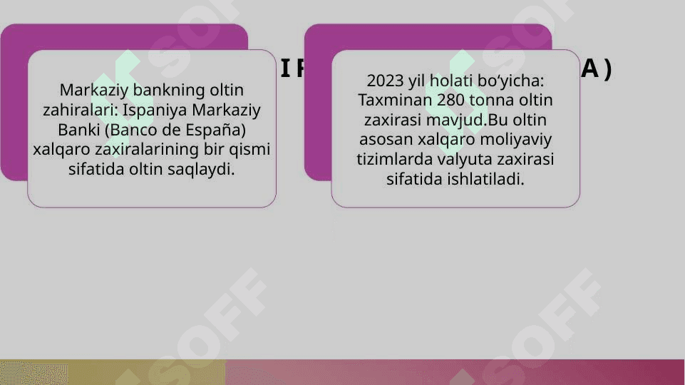 Ispanyia iqtisodiyoti va moliya tizimi 2