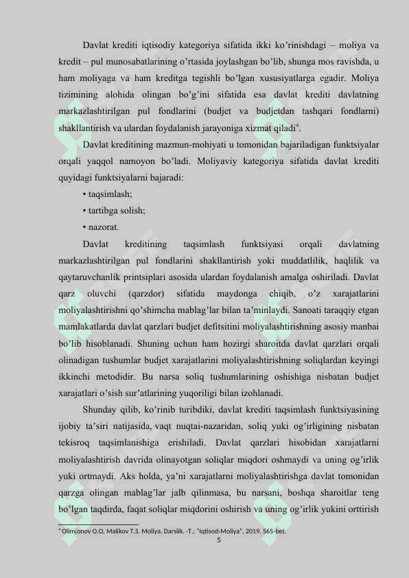 Davlat qarzini boshqarish asoslari 5